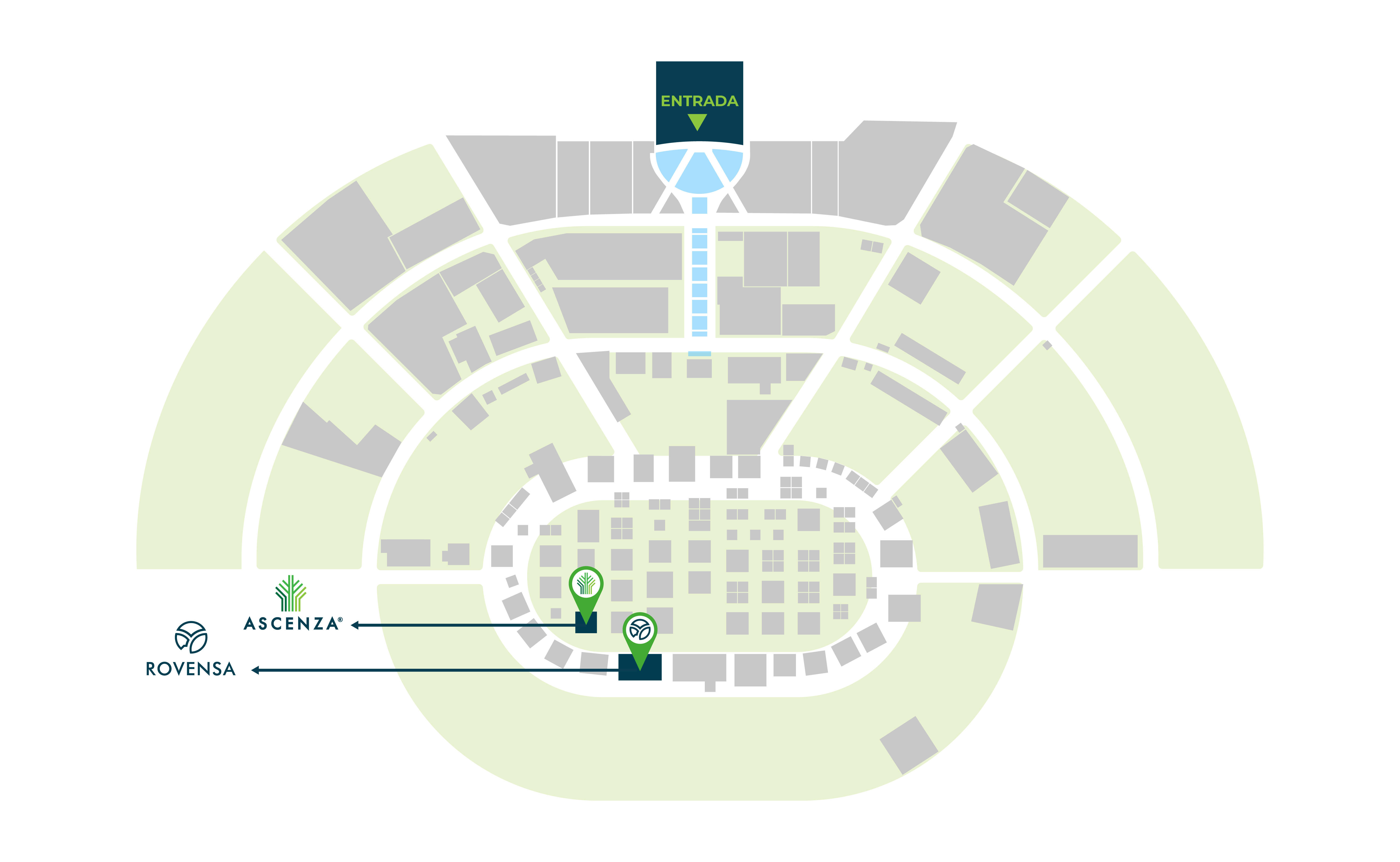 Localização Ascenza na Planta da Agroglobal 2025
