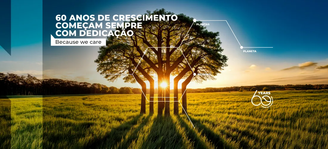 60 anos de crescimento começam sempre com dedicação